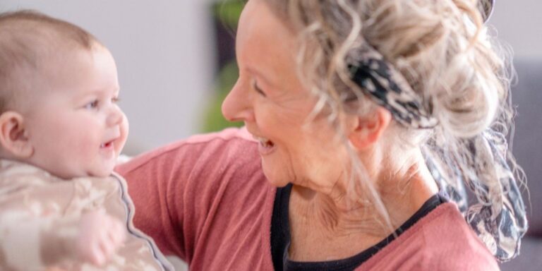 grandma with baby