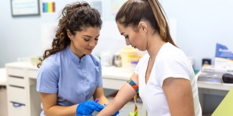 woman at doctor