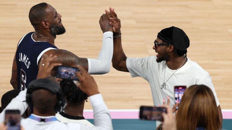 lebron bronny james dap olympis