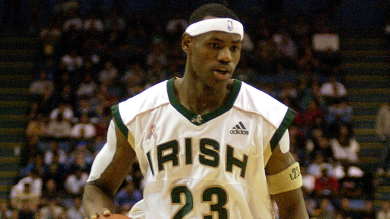 lebron james high school getty