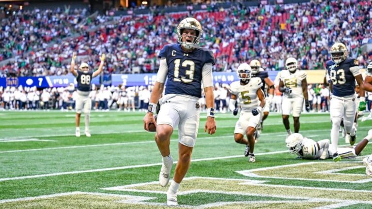 riley leonard notre dame getty images