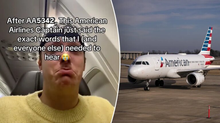 american airlines pilot viral message split