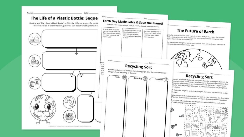 earth day worksheets