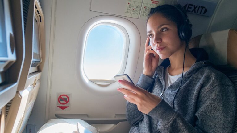 flight passenger earbuds