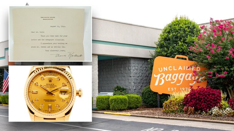 unclaimed baggage rare letter gold watch